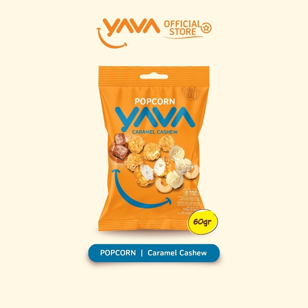 

YAVA Popcorn Caramel Cashew 60g - 2024