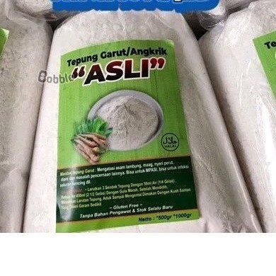 

[F] Tepung Pati Garut / Tepung Garut Asli / Angkrik / Arrowroot / Obat Asam Lambung Alami / Obat Maag & Murah 1Kg