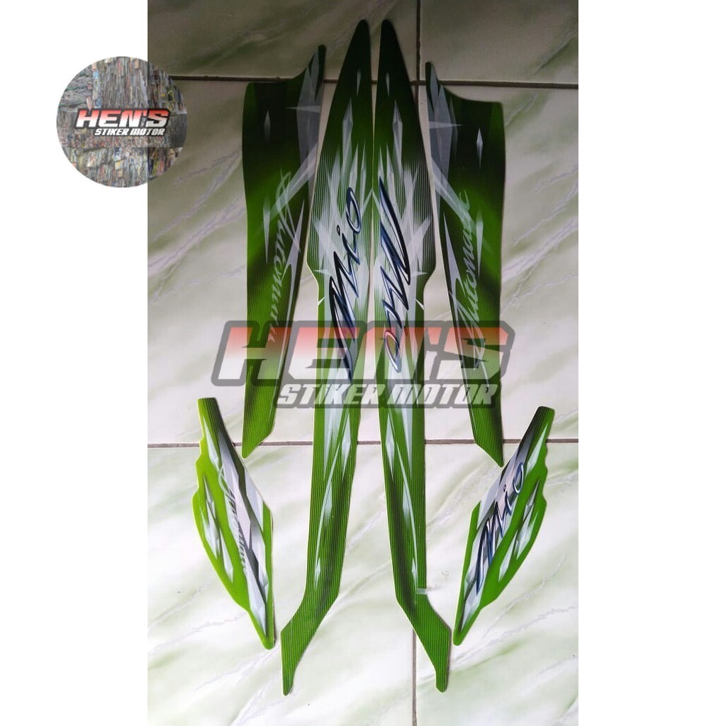 stiker striping yamaha mio smile 2009 hijau