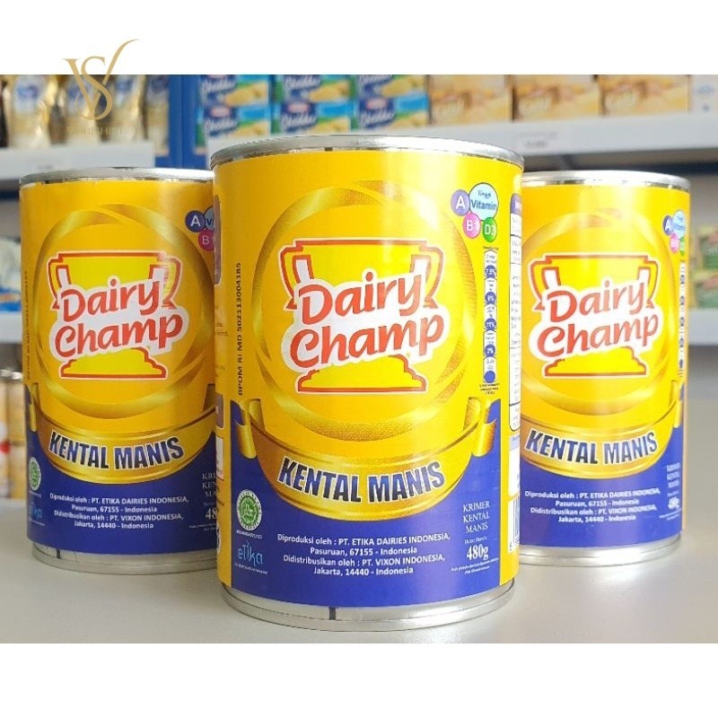 

Dairy Champ 500Gr / Susu Kental Manis Dairy Champ / SKM DairyChamp 500Gr