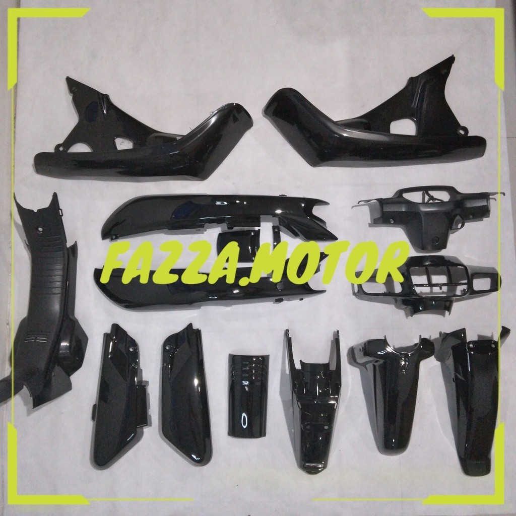 Full Body Astrea Grand Sabit Bulus Legenda Impressa Hitam WIN | complete set bodi kasar halus motor 