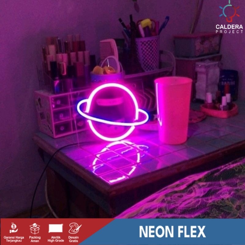 Neon Flex Motif Planet Neon Sign Custom Led