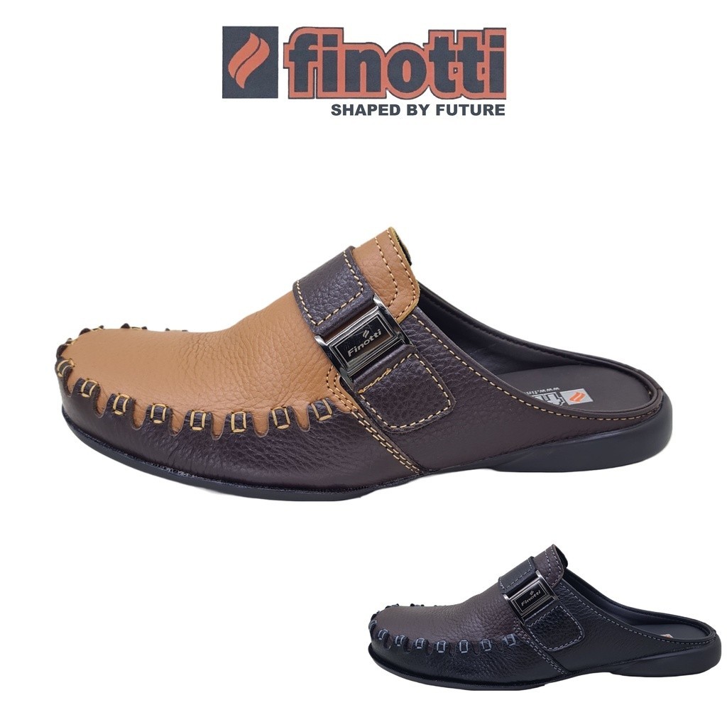 Sepatu sandal / bustong kulit asli Finotti DV-01