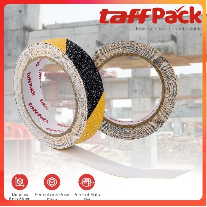 

Lakban Tape Safety Grip Anti Slip Strong Traction 5m x 2.5cm