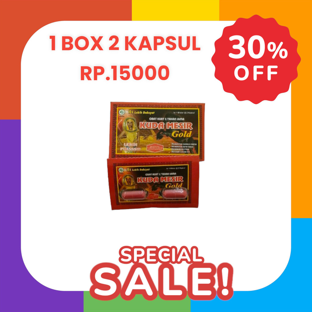 Special Diskon Murah / Kapsul Kuda Mesir Gold Ecer
