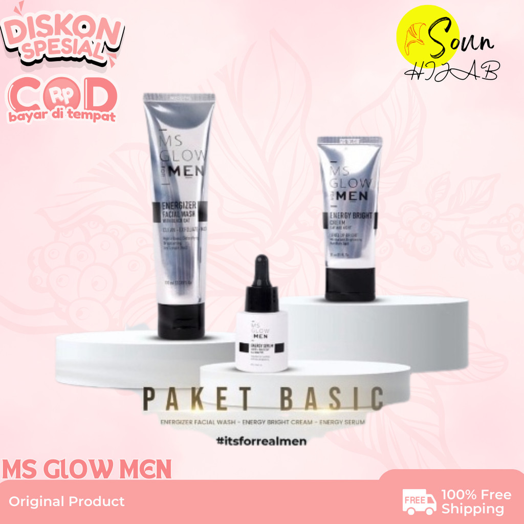 MS GLOW MEN / MS GLOW FOR MEN / PAKET BASIC MS GLOW FOR MEN