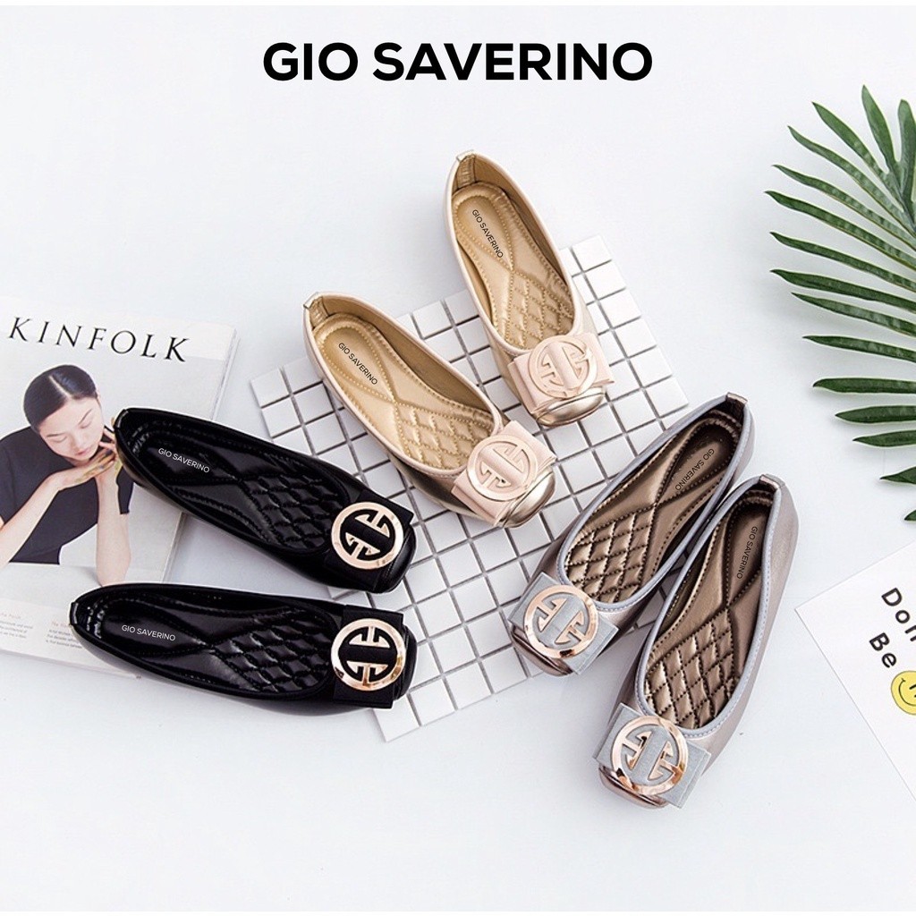Original Gio Saverino Sepatu Flat Shoes Wanita Korea Jessica
