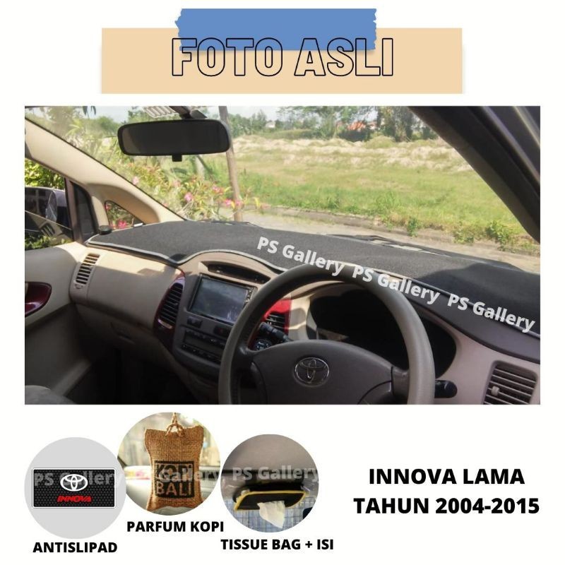 Aksesoris Premium Alas Cover Dashboard Mobil Innova Lama
