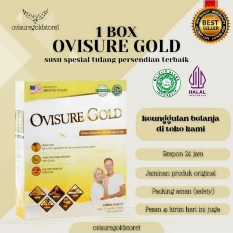 

100% ORIGINAL OVISURE GOLD USA SUSU UNTUK TULANG DAN SENDI ASLI ORIGINAL