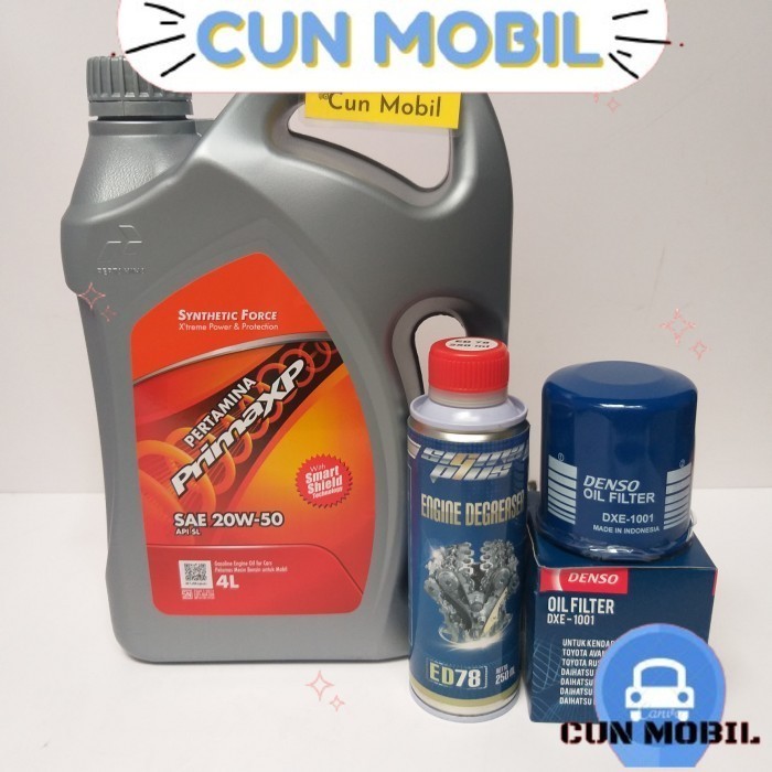 Paket oli mesin Prima XP 20W-50 Grand Gran Max Calya Sigra (3) CUN MOBIL