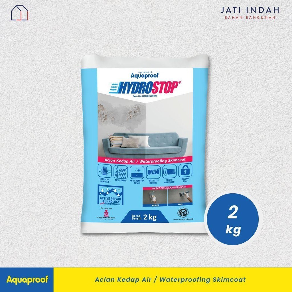 HYDROSTOP ACIAN KEDAP AIR 2 kg | Waterproofing Skimcoat by Aquaproof