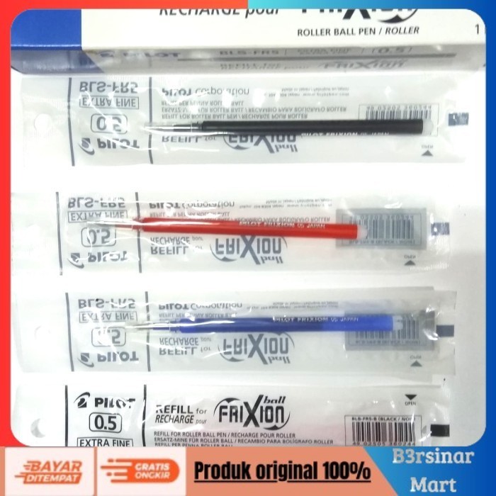 

[COD] DISKON Refill isi ulang Ballpoint pulpen Pen Pilot Frixion 0.5 / 0.7 mm Biru Berkualitas