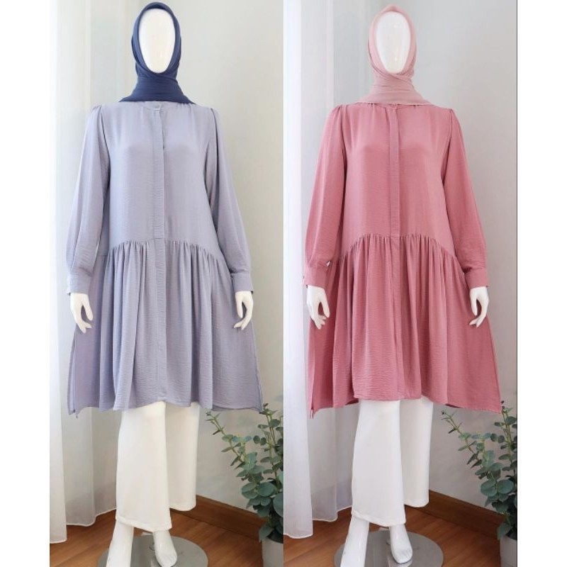 Milen Tunik by Disiko Exclusive / Tunik Polos / Tunik Simple / Tunik Cantik/ GAMIS MODEL BARU MURAH