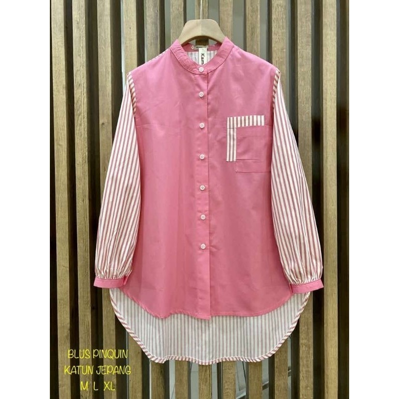 ATASAN BLUS WANITA TERBARU||KEMEJA TUNIK KATUN JEPANG ORIGINAL KAMARI/ GAMIS MODEL BARU MURAH