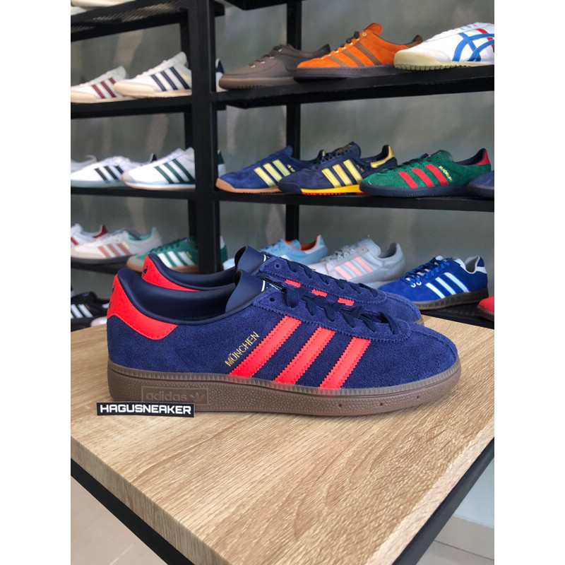 ADIDAS MUNCHEN CW DUBLIN [BLUE/RED] #GY7400 HAGUSNEAKER GARANSI 100% ORIGINAL