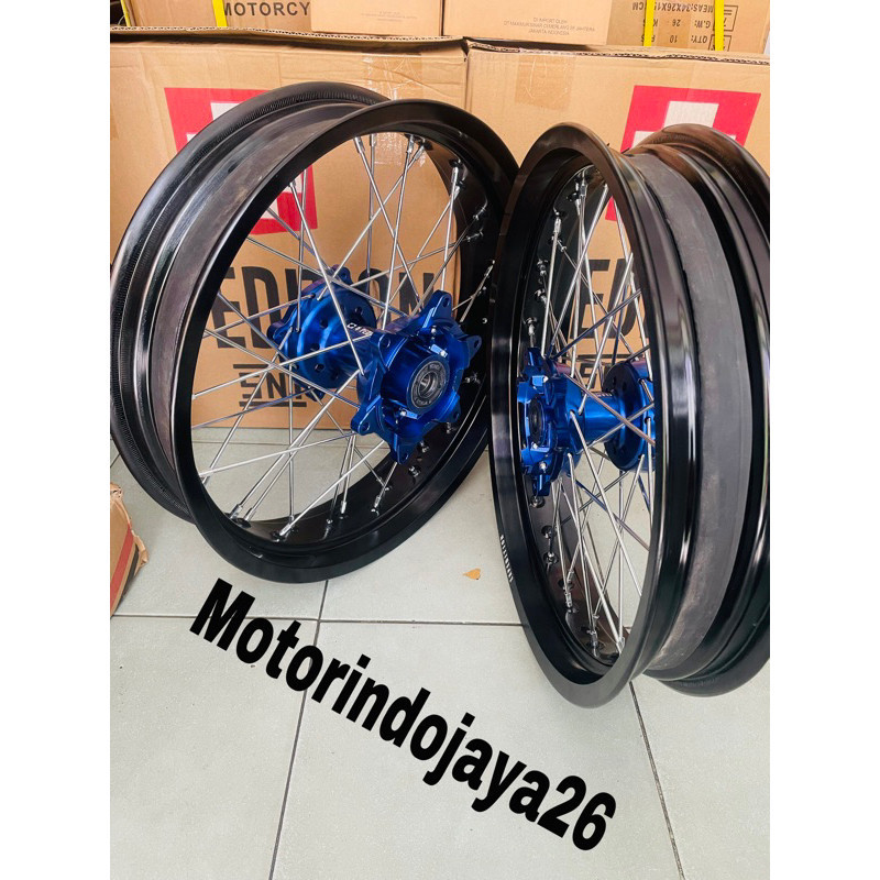 VELG SET SUPERMOTO CRF 150L EXPEDITION ORIGINAL SET TROMOL EXPEDITION FULL CNC