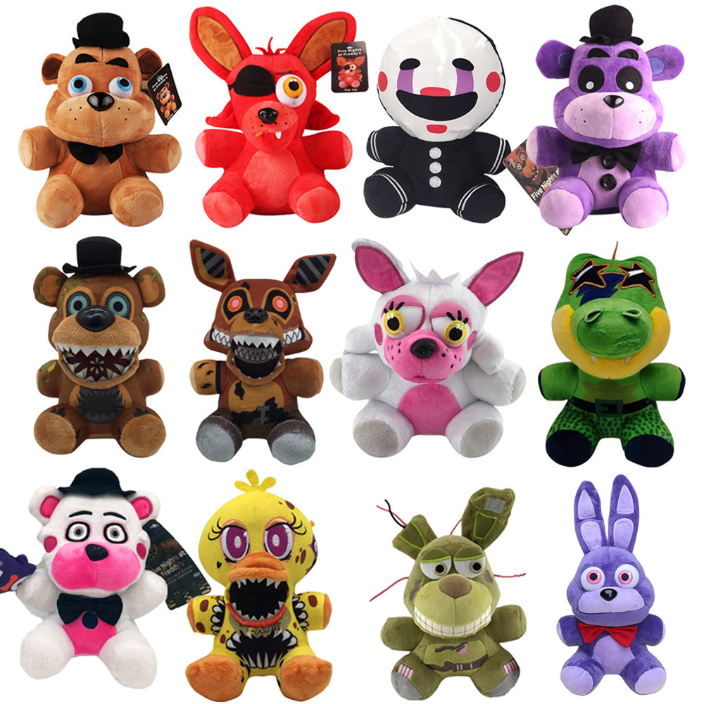18cm FNAF Toy Freddy Fazbear Toys Golden Bear Nightmare Foxy Stuffed Dolls FNAF Plush toys
