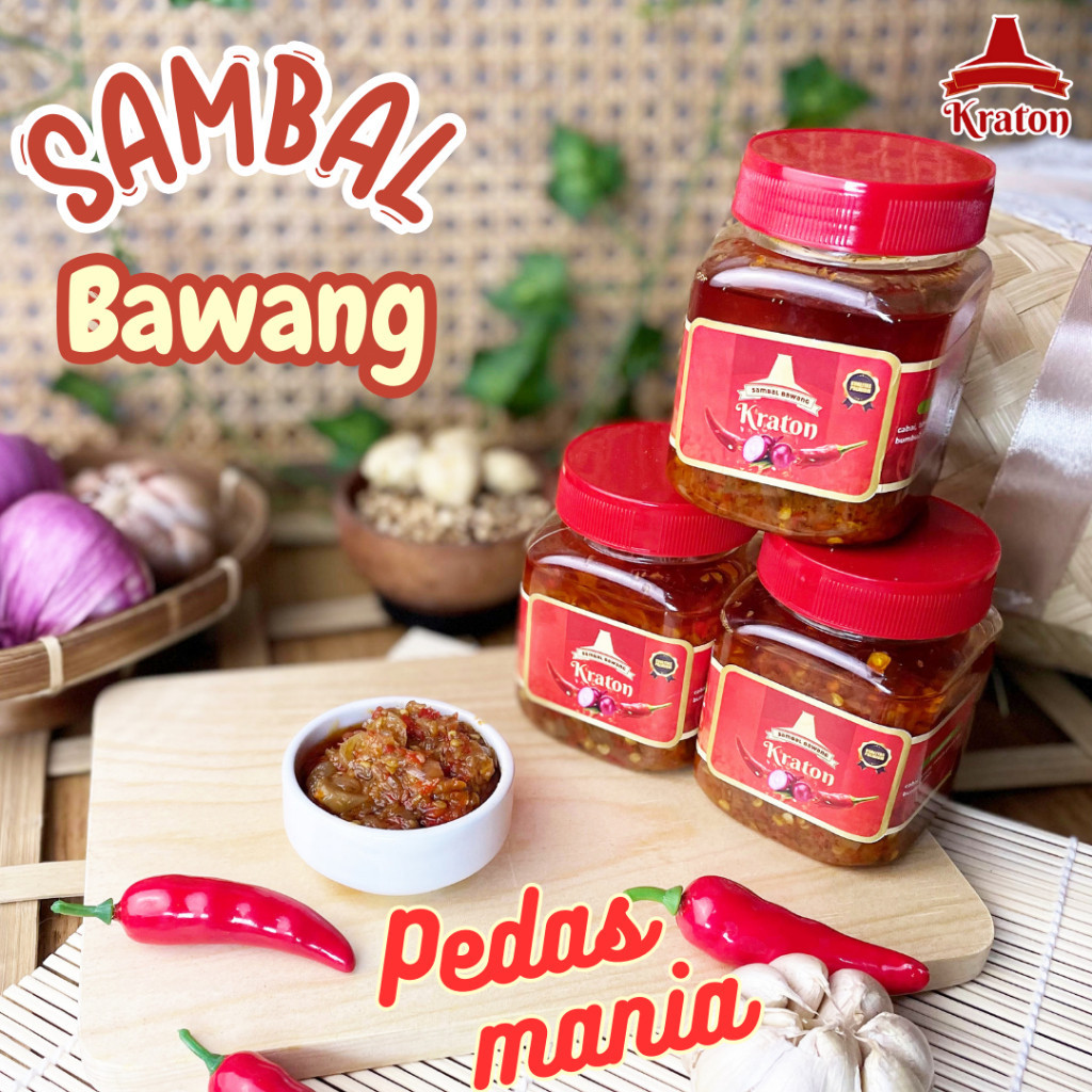 

Sambal Bawang Kraton - Sambel Bawang Spesial Kemasan Pedas Gurih Enak Instan Asli Alami Tanpa Bahan Pengawet