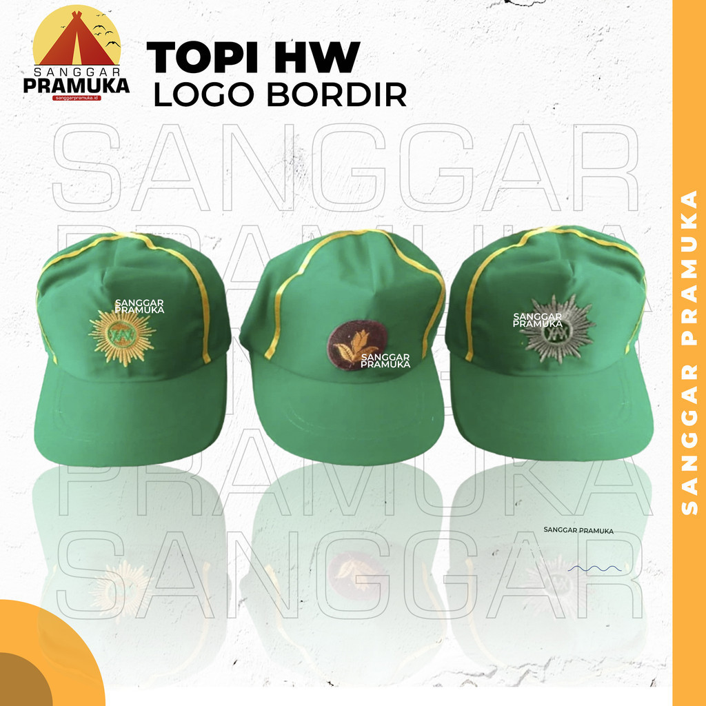TOPI HW / TOPI HIZBUL WATHAN BORDIR / Topi Hw / Topi Hizbul Wathan