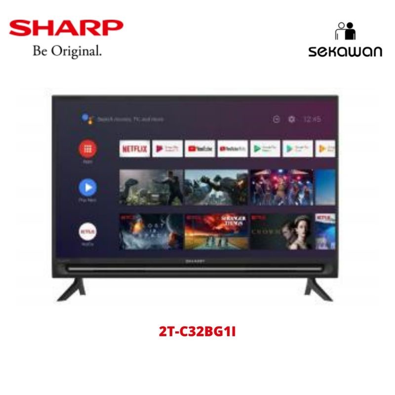 LED SHARP ANDROID TV 2T-C32BG1I - SMART TV ANDROID PADANG