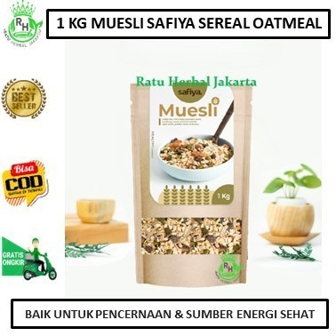 

YP Muesli 1 Kg Safiya Sereal Makanan Ringan - Oatmeal Diet Sehat Alami