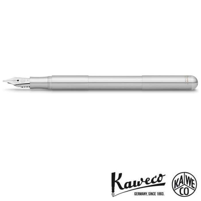 KAWECO Supra Fountain Pen - Steel, Medium