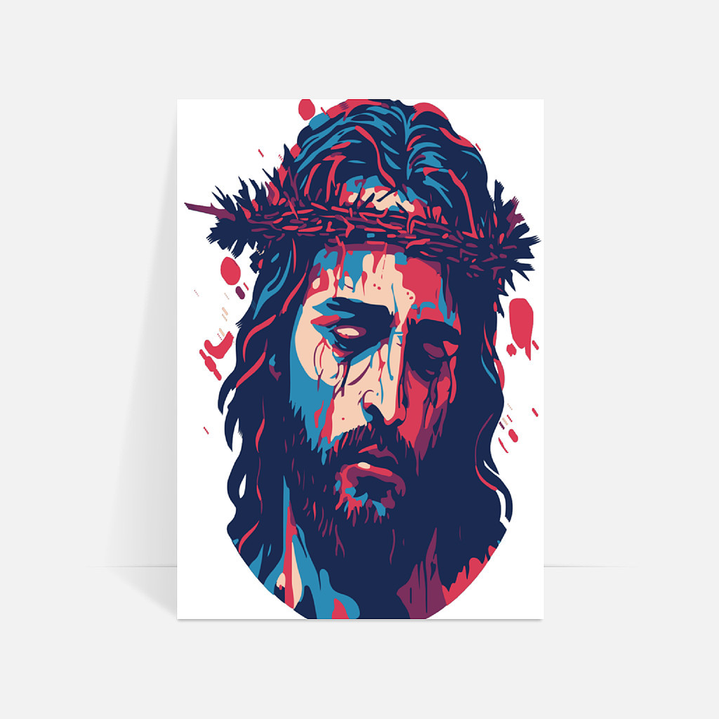 Small Poster "Poster Dekor Dinding Yesus"