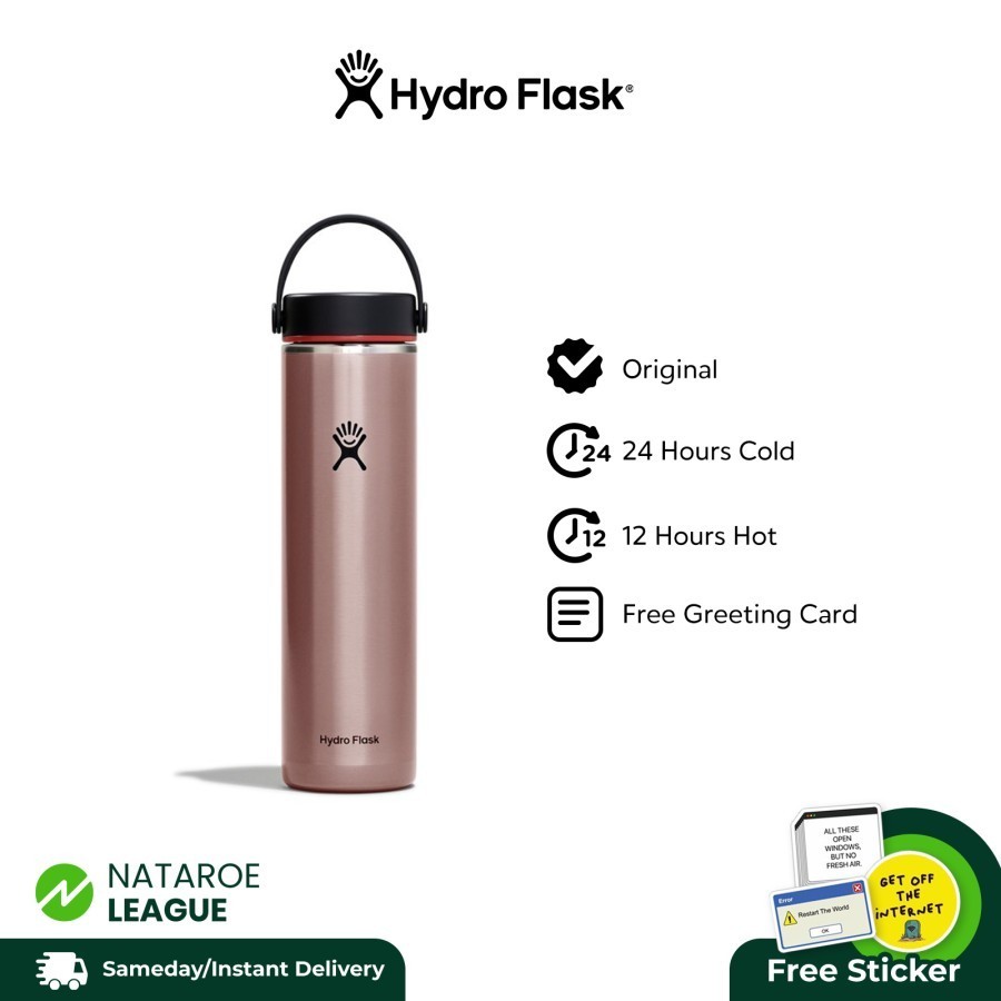 Hydro Flask Tumbler 24oz Lightweight Wide Mouth Trail - Quartz