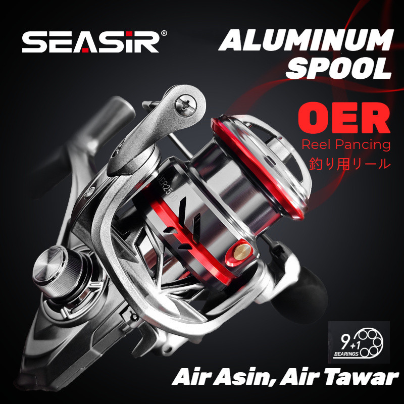 BIG PROMO SEASIR OER Reel Pancing, Gulungan Pancing Putar Ultra Light Lemparan Panjang, Spool Dangka