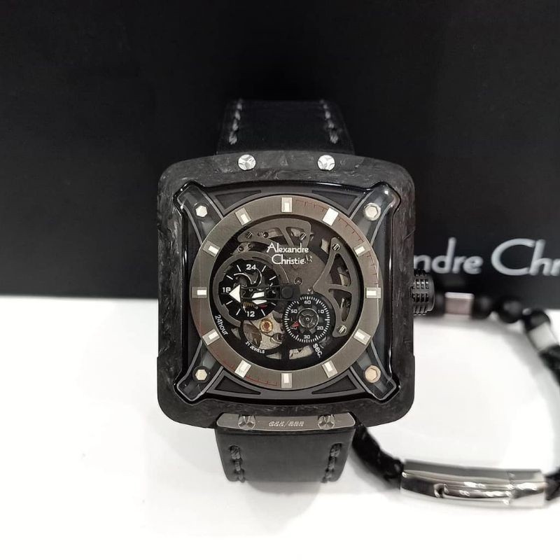 Jam Tangan Alexandre Christie Automatic AC3030 / AC 3030 MA Carbon Fiber LIMITED EDITION Original