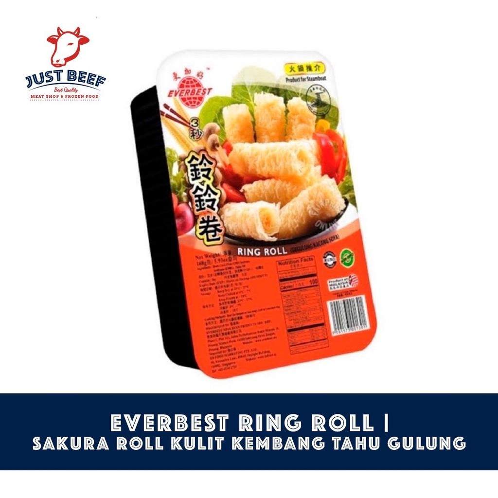 

Everbest Ring Roll | Sakura Roll Kulit Kembang Tahu Gulung Kualitas Resto Premium isi 14pc