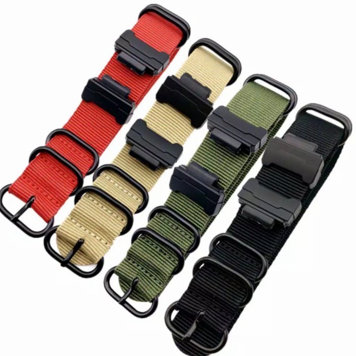 [New Trendy] strap nylon g-shock gshock dw-5600/dw5600/dw-6900/ga-110/gd-100 - Merah