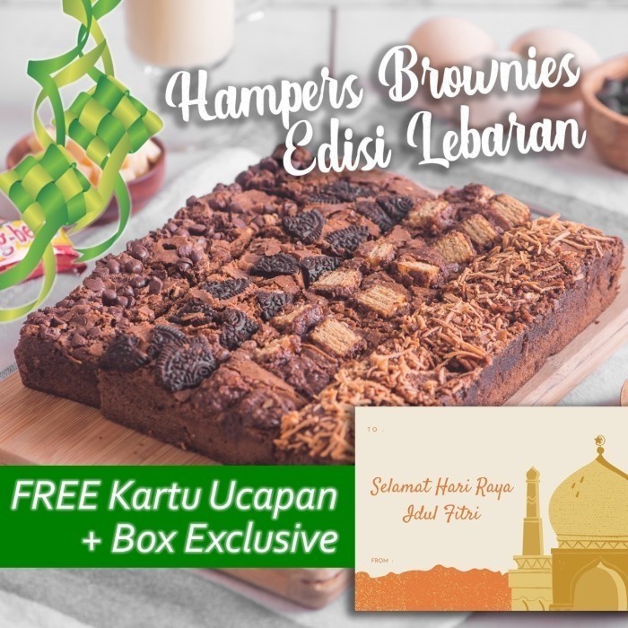 

(NEW) -PREMIUM Kue Brownies Hampers Bingkisan Parcel Lebaran Ramadhan Kering
