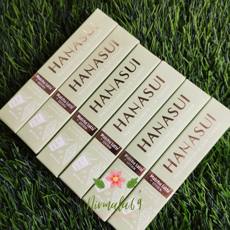 Hanasui Mattedorable Lipcream Matcha Latte Edition 4g/lip cream hanasui /hanasui lipstik matte/gincu