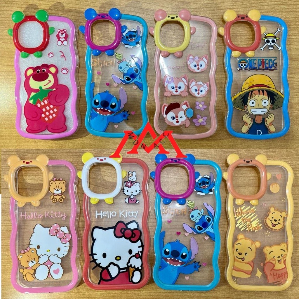 [MAXANNA] [ Oppo A5S / A12 / A15 / A16 / A17 / A17K / A77S / A78 5G ] CASE WAVE GELOMBANG CURLY KARA