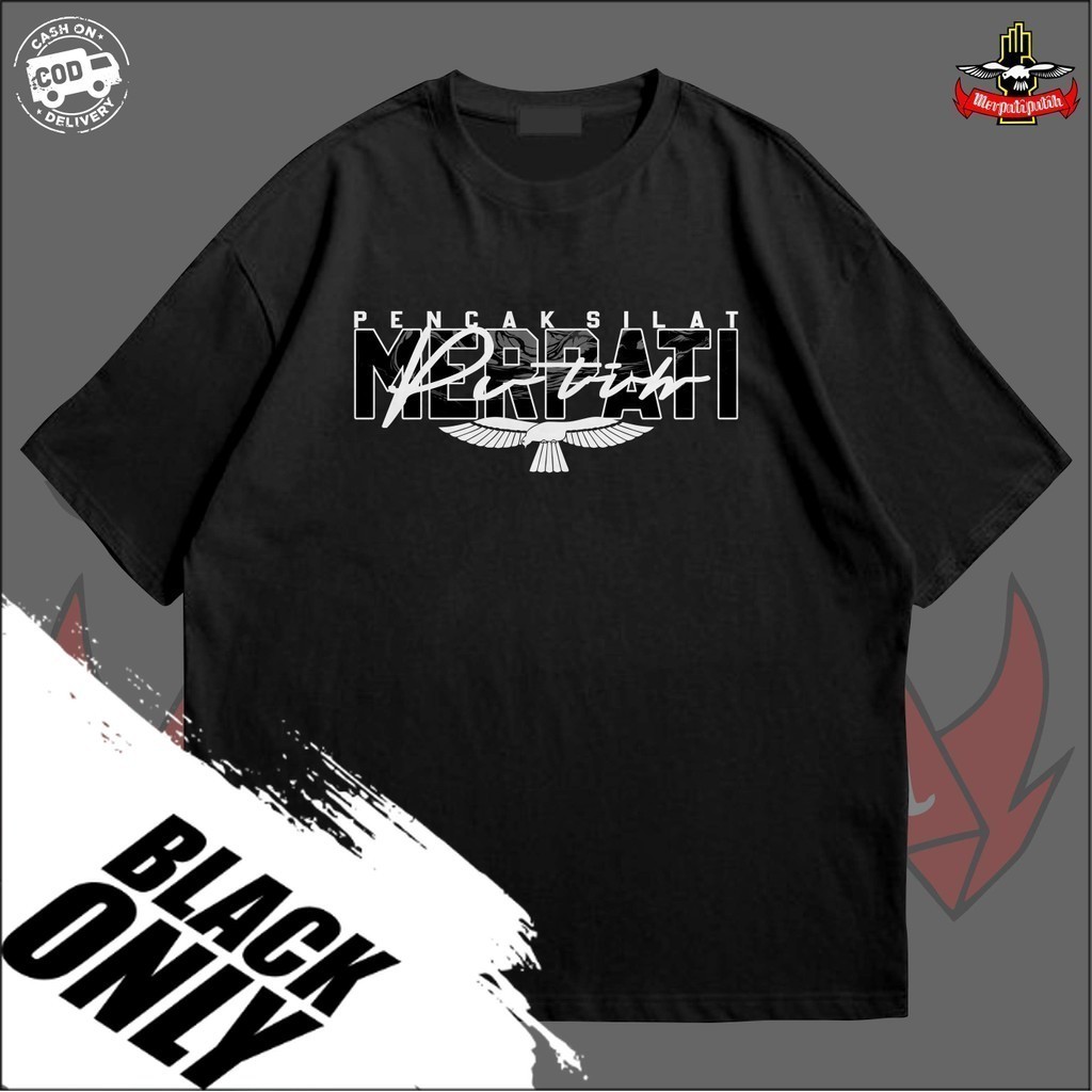 kaos distro Merpati Putih MP T-Shirt DTF MP BLACK T-shirt Merpati Putih