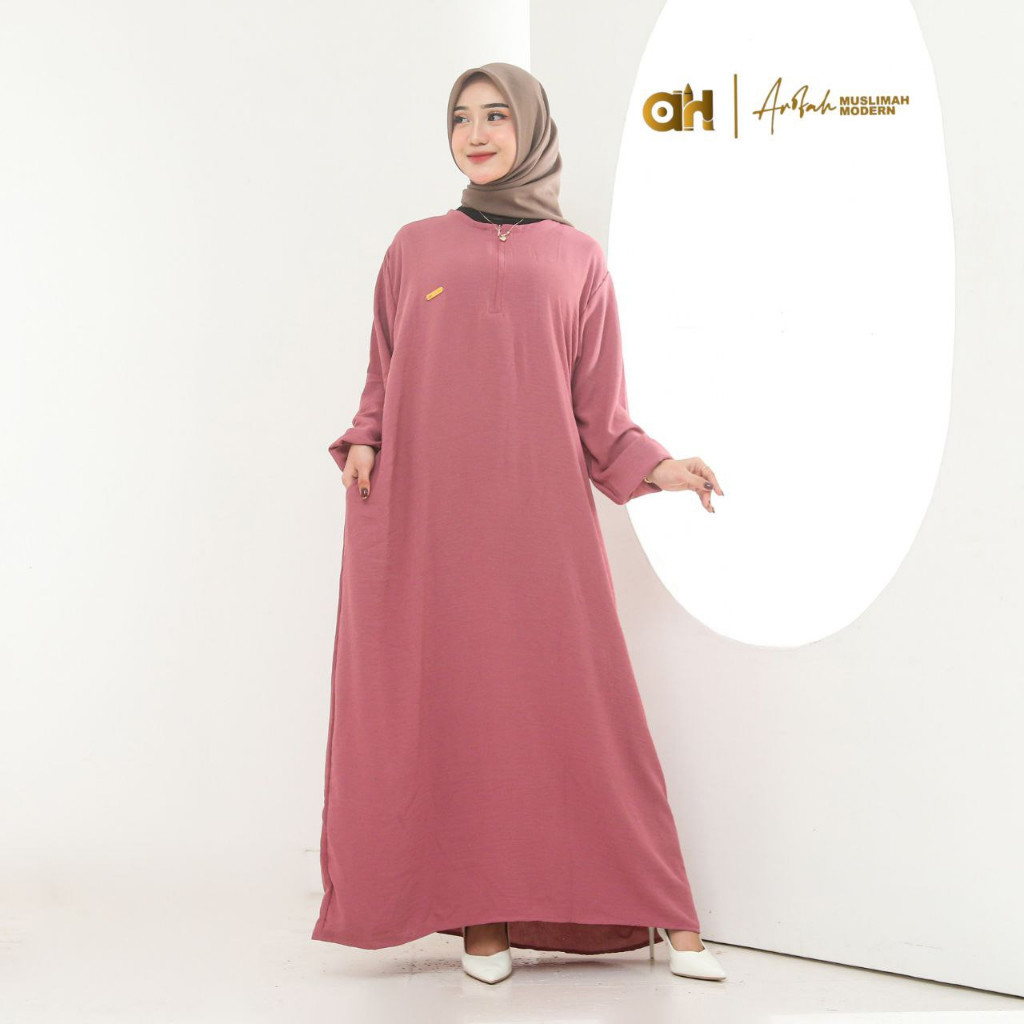 GAMIS ABAYA CRINGKEL LD 130 JOMBO / GAMIS SEMI ABAYA /GAMIS POLOS / GAMIS JUMBO// BAJU MODEL BARU KE