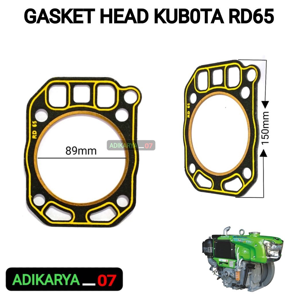 Paking Head Kubota RD65 Gasket Head Kubota RD 65 Paking Kop Kubota RD65 Diesel