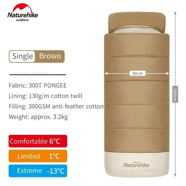 SLEEPING BAG + IXPE SLEEPING PAD NATUREHIKE CNH22SD006