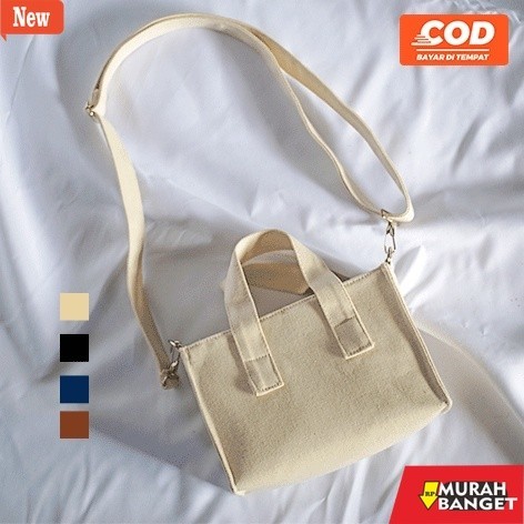 Selempang Wanita Kekinian Sling Bag Canvas Wanita Tas Selempang Canvas Tas Canvas Wanita by Zooit