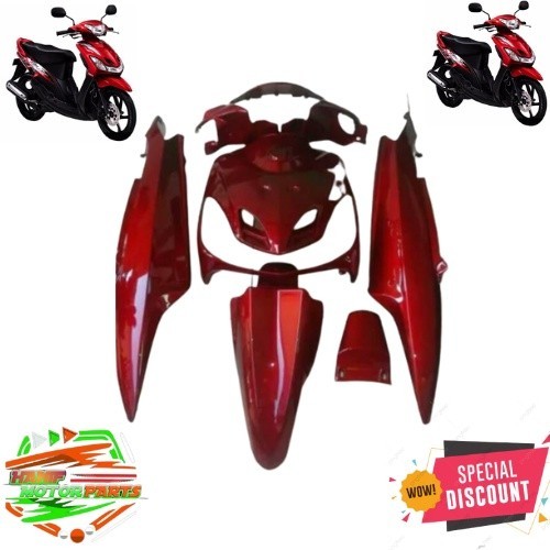 Full Body Halus Yamaha Mio Smile Mio Sporty Merah Maroon / Full Bodi Halus Yamaha Mio Smile Mio Spor