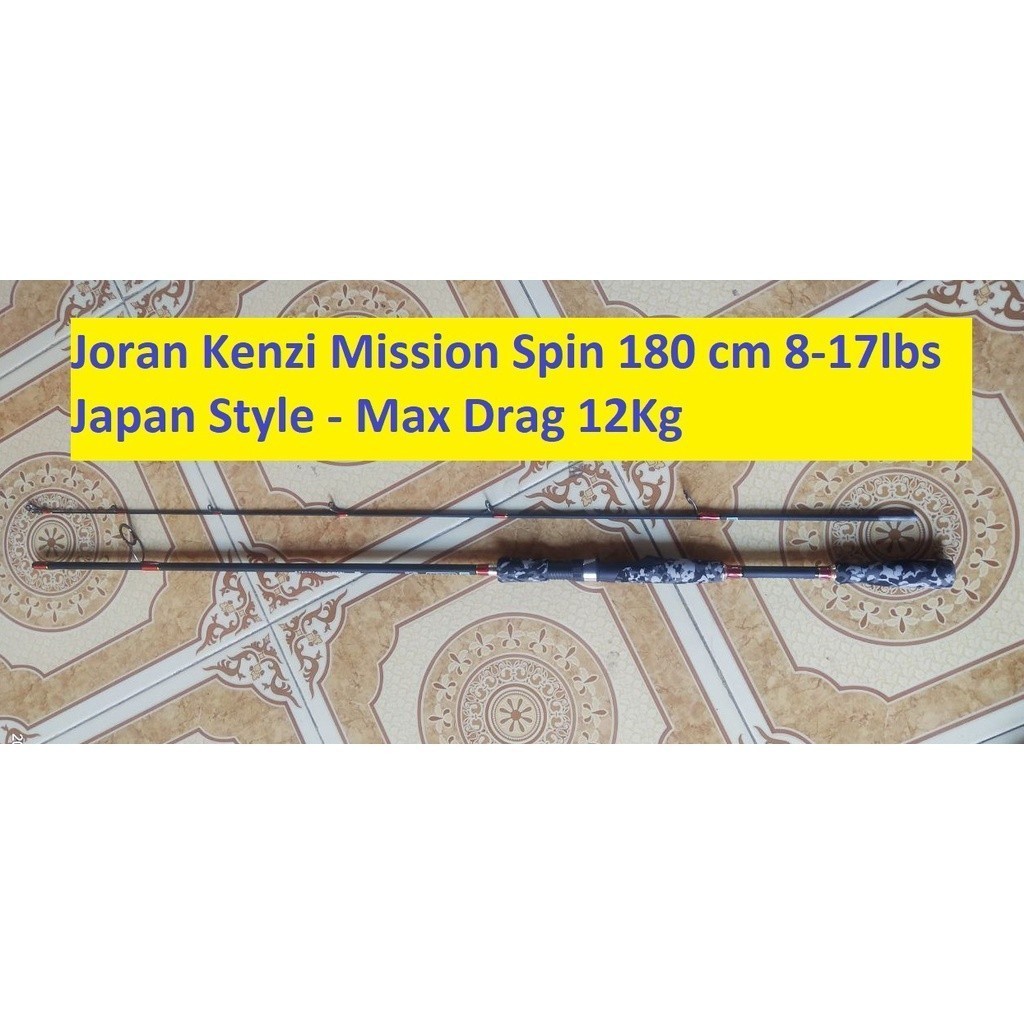 Joran Kenzi Mission Spin 602 180 cm 8-17lbs Max Drag 12 Kg - Joran Spinning Japan Style Kenzi Missio