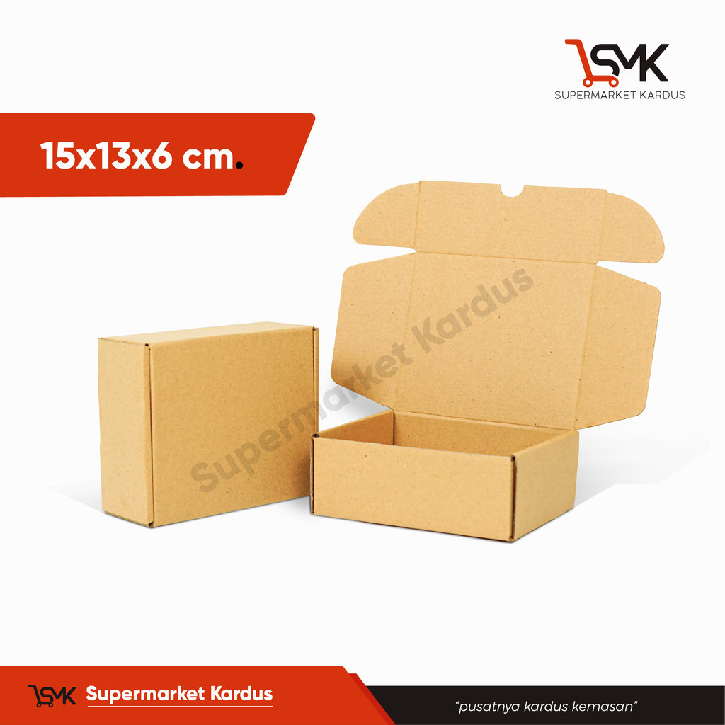 

Box 15x13x6 cm (Reven) Kardus/Karton/Polos/hampers/boxdompet/tinggi6