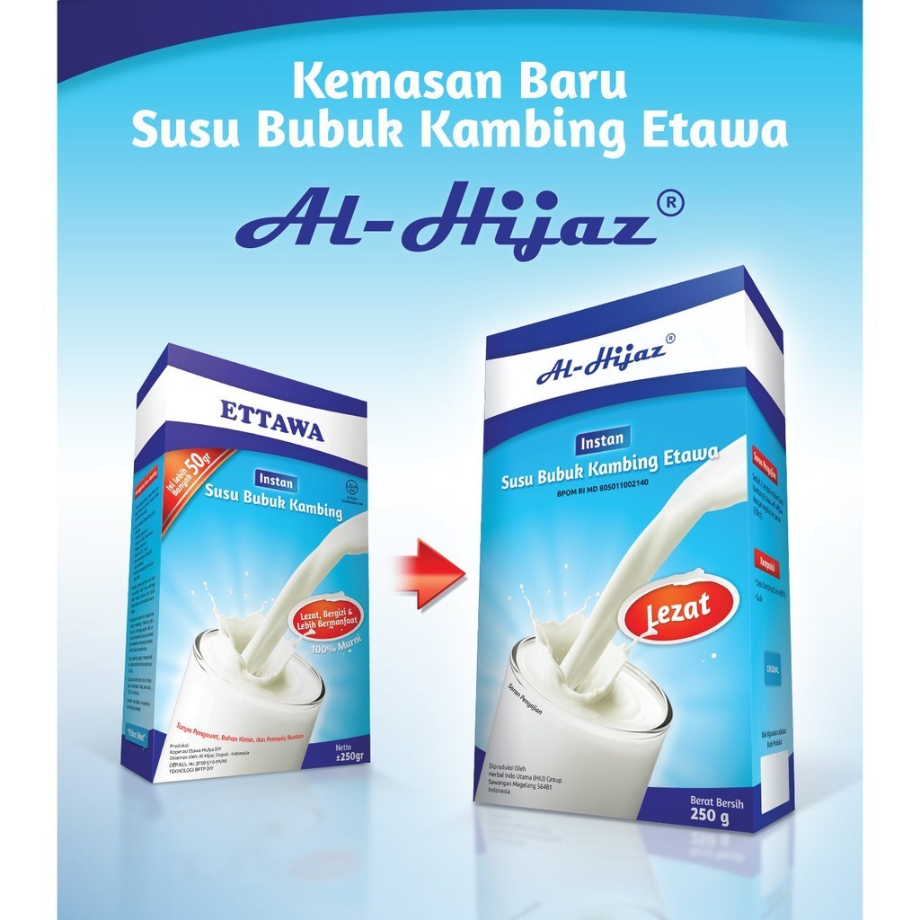 

COD SUSU BUBUK KAMBING ETAWA AL HIJAZ 250 GRAM I DUJAMIN HALAL