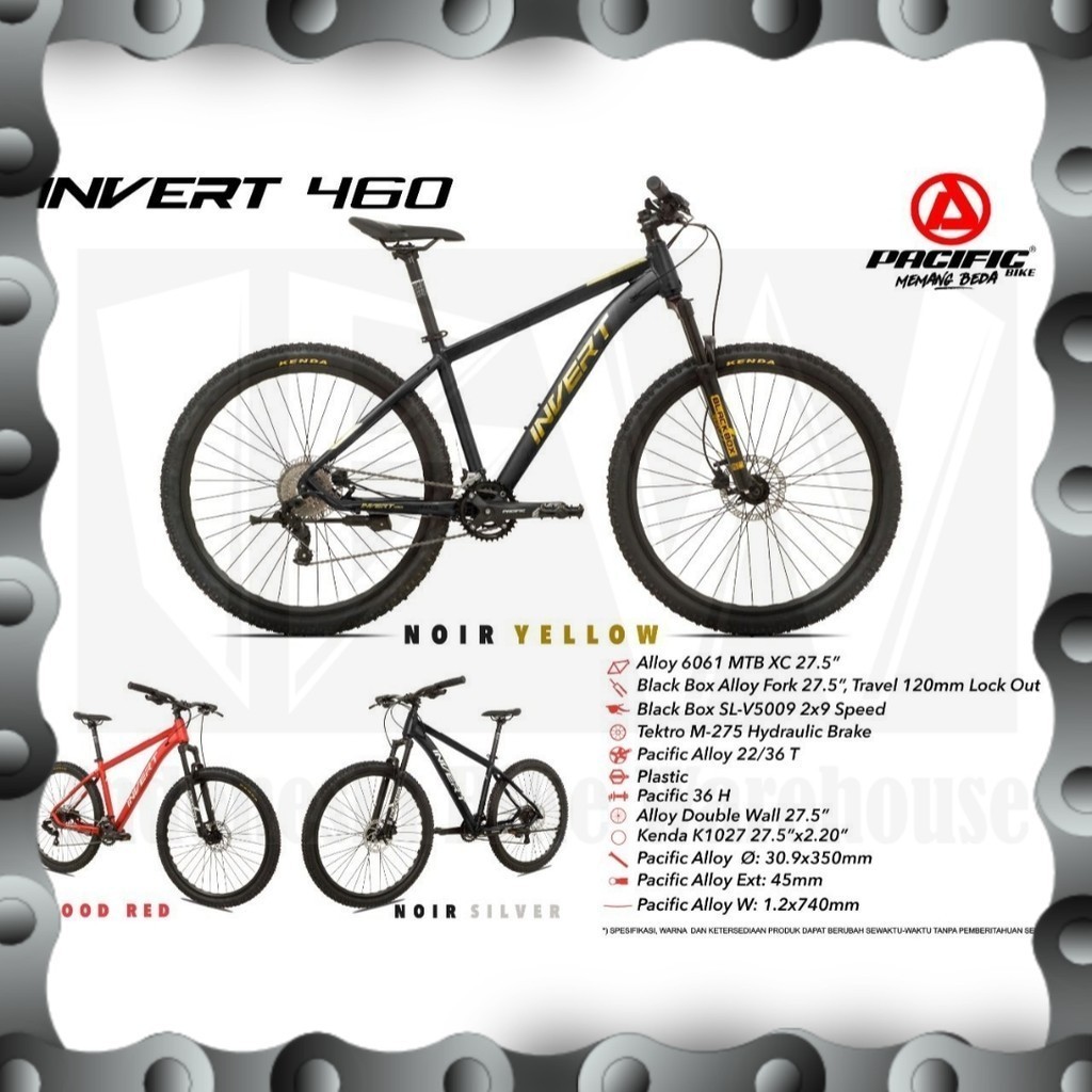 IBW - Sepeda MTB PACIFIC INVERT 460 Uk 27,5"