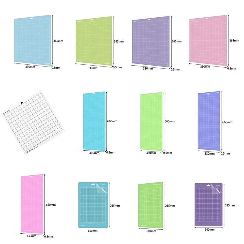 

1pcs Cutting Mat Mixed Color Engraving Machine Base Plate Cutting Mat For Cricut/cameo Pvc Cutting Mats Carving Woodworking Acc