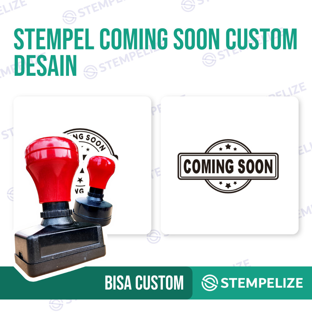 

Stempel Coming Soon Custom Desain
