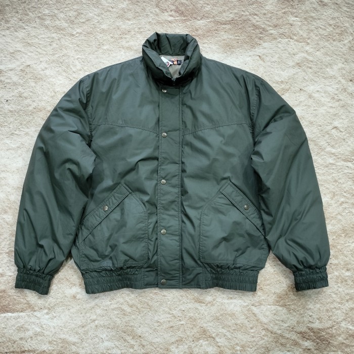 work jaket vintage RIVER FIELD hijau army down jaket bulu angsa tebal pria big size XXL