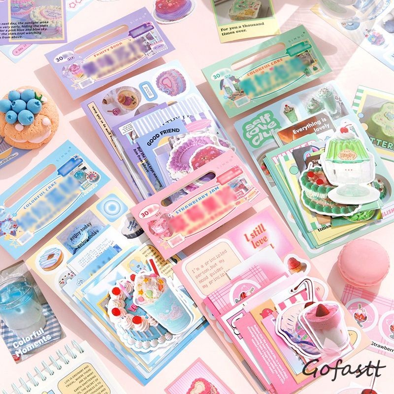 

COD Paket Stiker Makanan Penutup Stiker Dekoratif Lucu Bahan Buku Besar Tangan Makanan Penutup-G