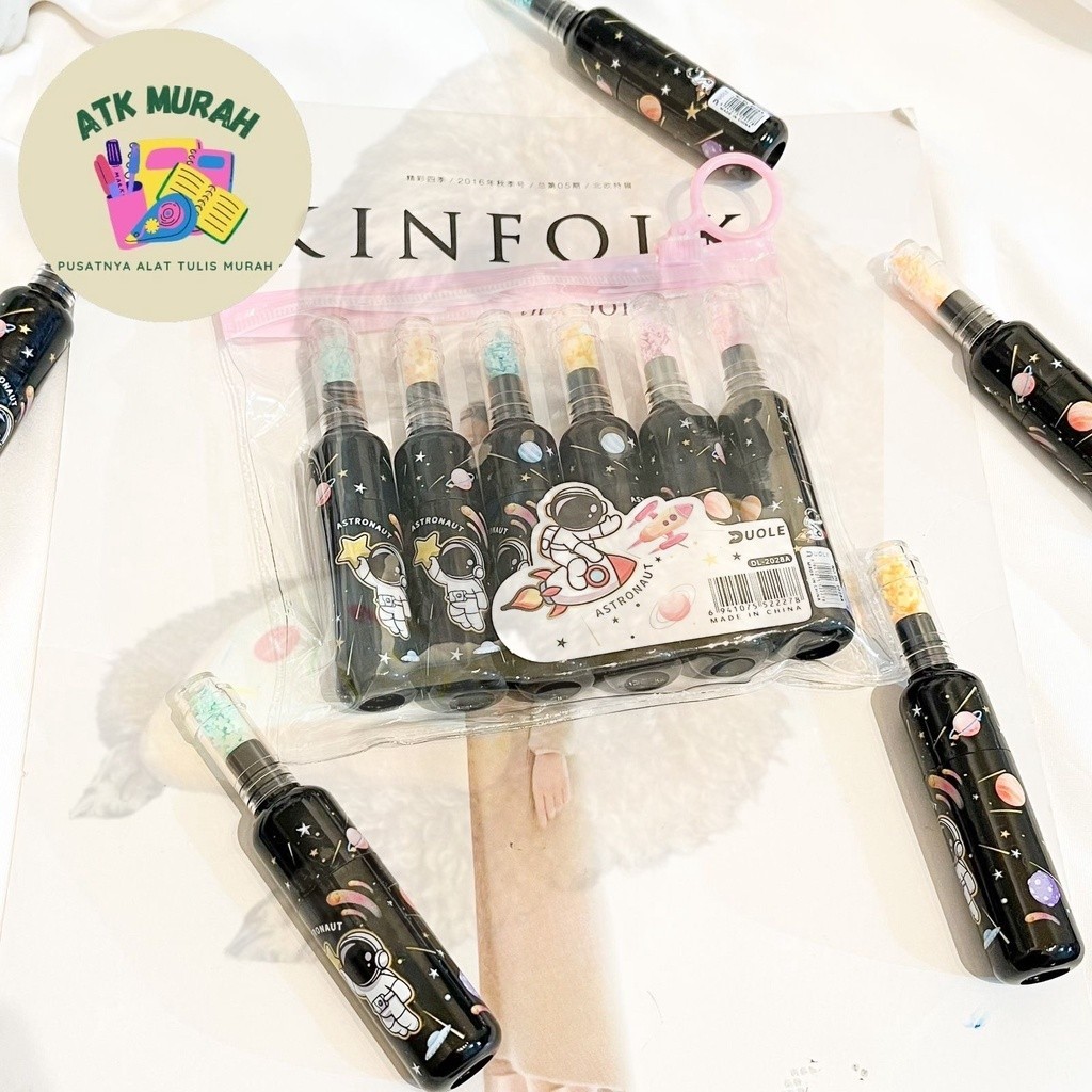 

HIGHLIGHTER BOTOL ASTRONOT 1 SET ISI 6 PCS WARNA WARNI COLORFUL LUCU COD SOUVERNIR TERMURAH BAGUS